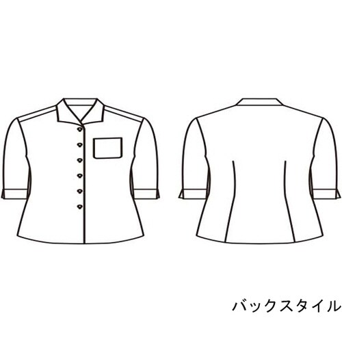 ブラウス レディス 7分袖 ワインチェッ