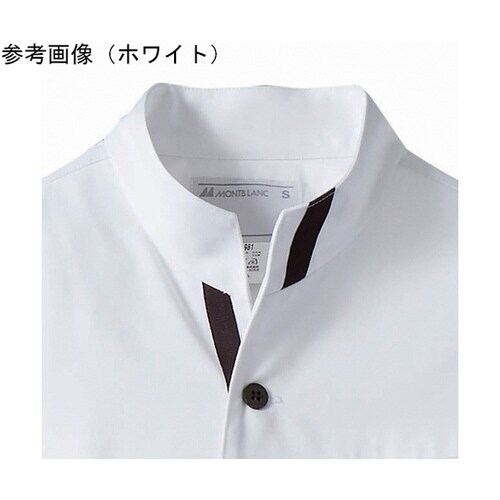 コックジャケット 兼用 長袖 黒/グレー