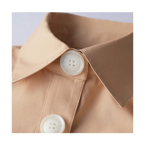 ブラウス レディス 長袖 ピンクベージュ