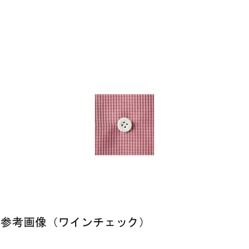 シャツ 兼用7分袖 ブラウンチェック/白