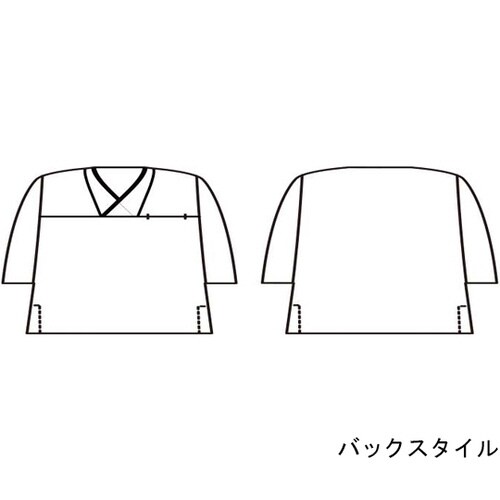 プルオーバー 兼用 7分袖 グレー/ネイ
