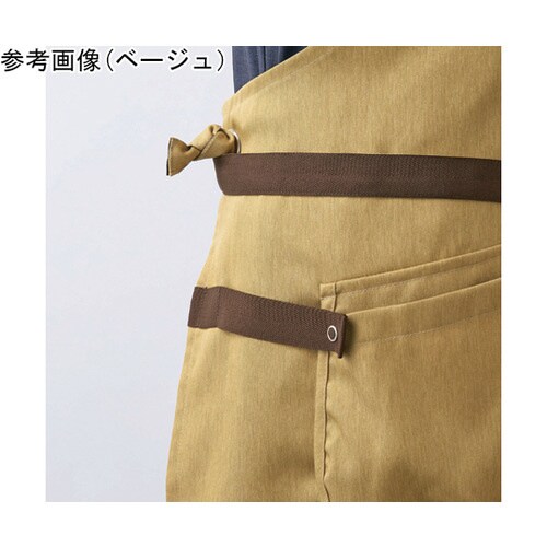 エプロン 兼用 ベージュ/ブラウン OV