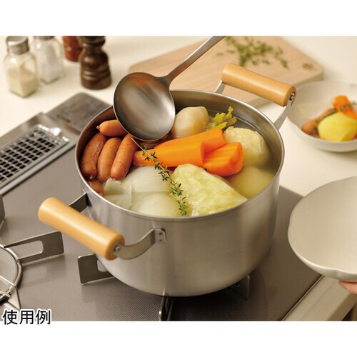 千歳 木柄深型両手鍋 22cm CS−003