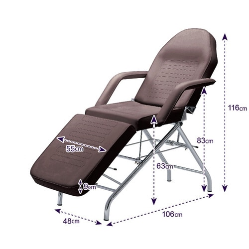 フェイシャルベッド 無孔 ブラウン T−