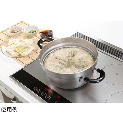 燕三 IHふきこぼれにくい両手鍋 23c