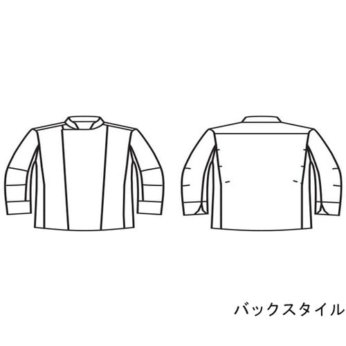 コックコート 兼用 長袖 白 6−1121 M