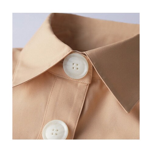 ブラウス レディス 長袖 ピンクベージュ