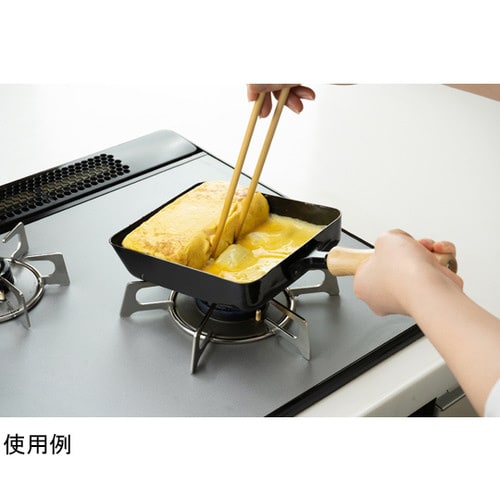 千歳 鉄 木柄玉子焼 14×18cm CS−013