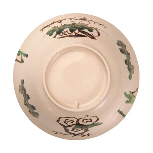 211渕太麺鉢 粉引亀甲織部塗 50022545