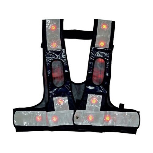 5941161 LED安全ベスト紺/白