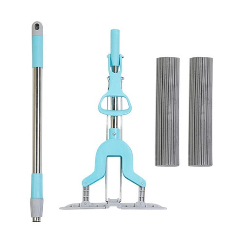 伸縮式スーパーVモップ 本体モップ付+替