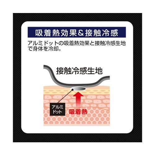 冷感クールドットTシャツ【アルミドットで