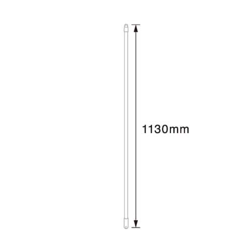 バーキュートプラスほうき 交換用柄 青