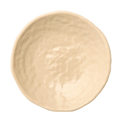 130丸皿 粉引(汚染防止加工塗) 50