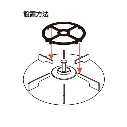 グラッとしにくい五徳 SV−7107