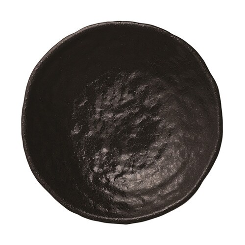 130丸皿 黒クリヤータタキ塗 50022000