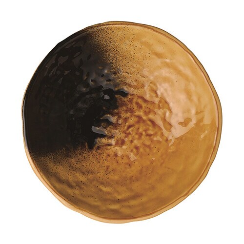 130丸皿 黄瀬戸塗 50022020