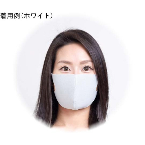 抗菌消臭立体マスク WH(ホワイト)L