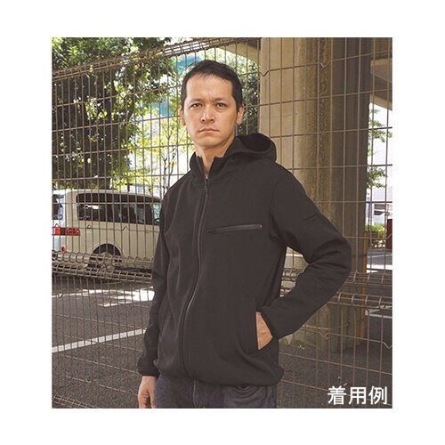 X1660−33−4L フードパーカー黒