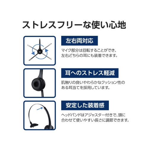 片耳Bluetoothヘッドセット 無線 ブラック