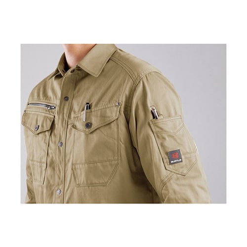 作業服 4L シルバー 8105−5−4L