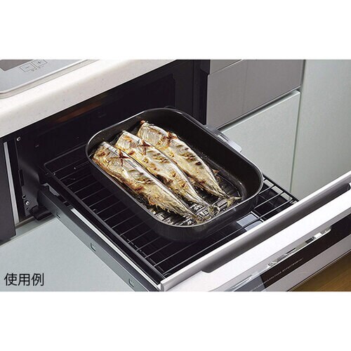 HB−3994 ハンドル付角型グリルパン