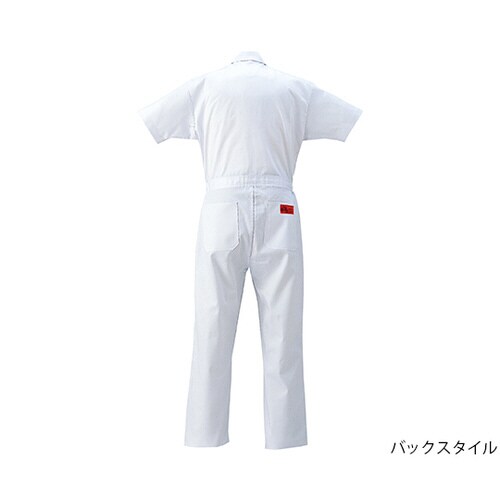 半袖つなぎ服 白 3L 1−1035−WH−3L