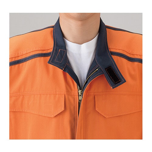 防炎つなぎ服 オレンジ M 1−5102−OR−M
