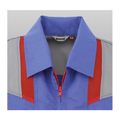 半袖つなぎ服 シルバーグレー S 12−