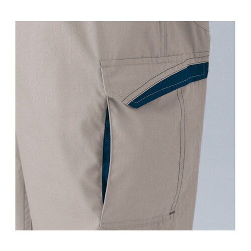 防臭消臭抗菌半袖つなぎ服 スカイブルー