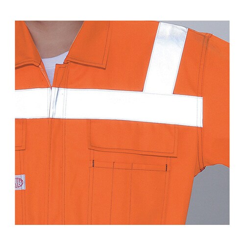 反射型つなぎ服 オレンジ LL 1−76