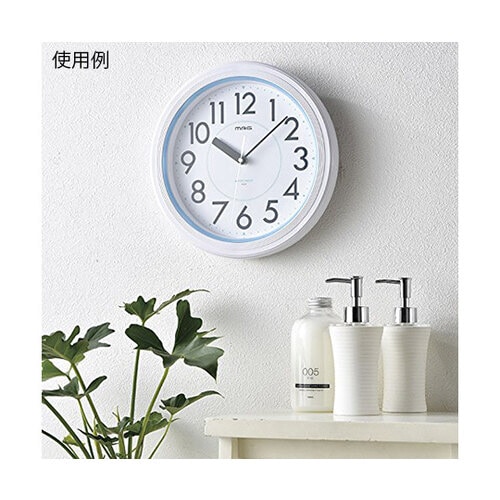 アナログ表示掛け時計 アクアガード ホワ
