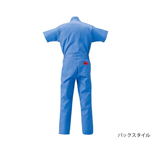 半袖つなぎ服 スカイブルー 4L 1−1