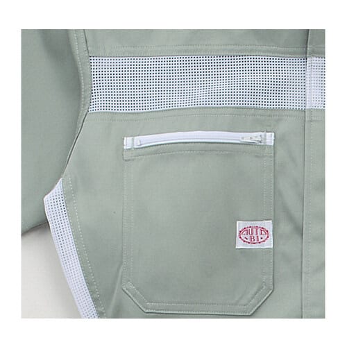 半袖つなぎ服 グレー 5L 1−1050