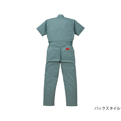 半袖つなぎ服 グリーン L 1−1201−GR−L