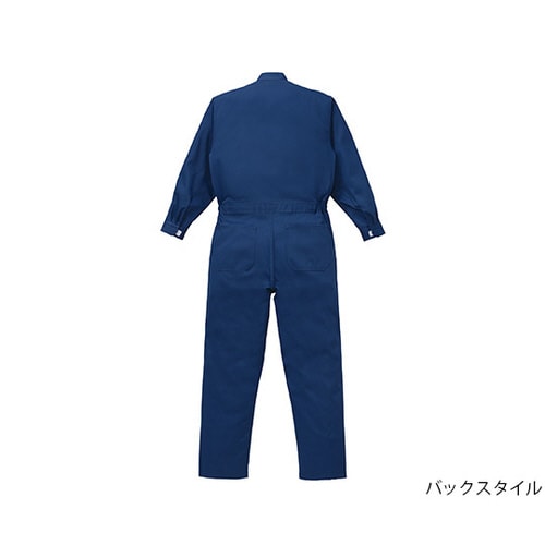 帯電防止つなぎ服 ネイビーブルー 5L