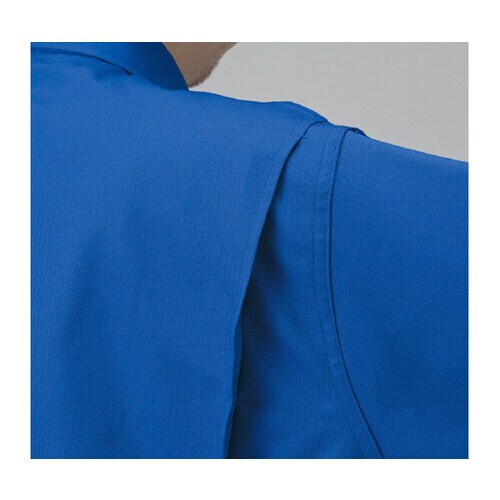 ストライプつなぎ服 マリンブルー 3L