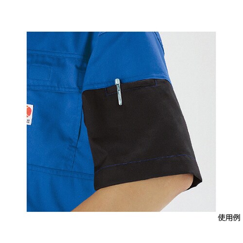 半袖つなぎ服 ブラック 3L 12−25