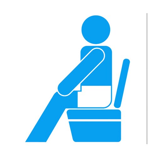 腰割れ式つなぎ服 ネイビーブルー L 1