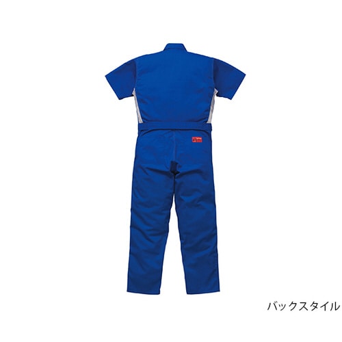 半袖つなぎ服 マリンブルー 4L 1−8