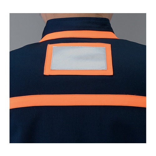 反射型半袖つなぎ服 シルバーグレー 5L