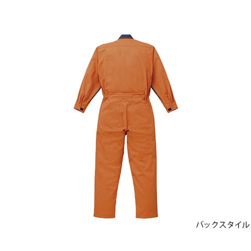防炎つなぎ服 オレンジ 3L 1−510