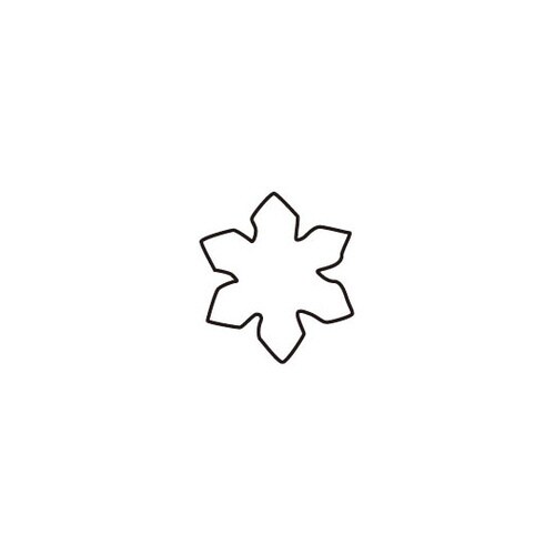 生抜 3PC 雪の結晶 078159