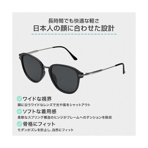偏光サングラス ブラウンデミ BW−0222F