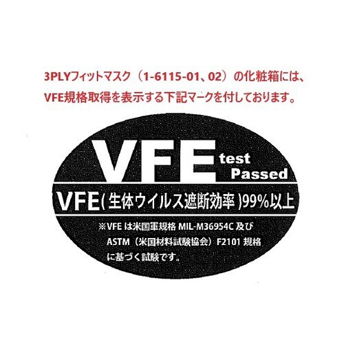 3PLYフィットマスク(ノーズクリップ: