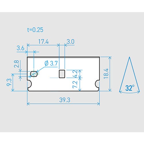 機械用刃物 E39−6C 32°