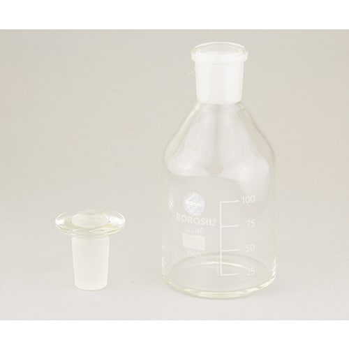 栓付試薬瓶(目盛付き) 125mL