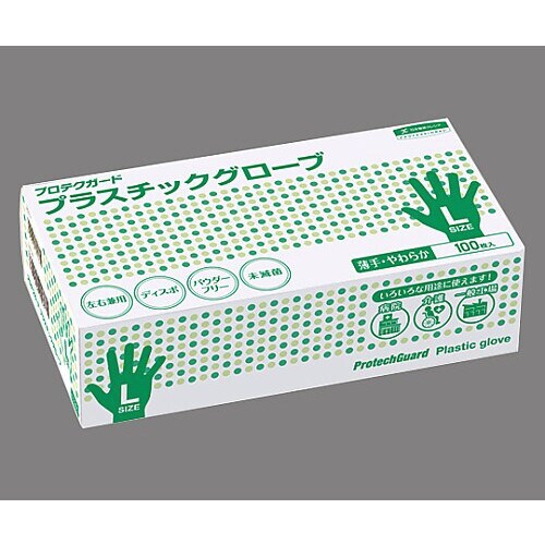 プロテクガード プラスチックグローブ L