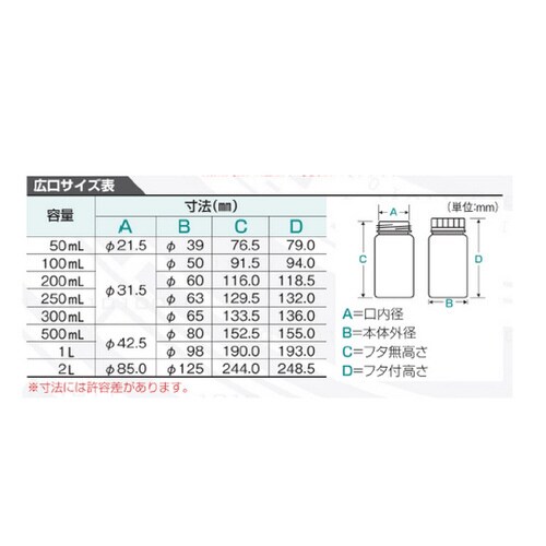 Jボトル丸型 広口(ナチュラル)200m