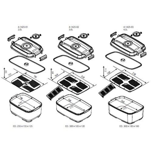 シンプル真空ボックス 2.0L